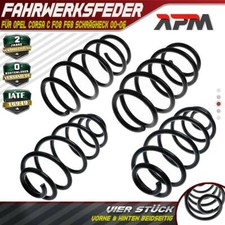 4x Federn Fahrwerksfeder Vorne Hinten für Opel Corsa C F08 F68 Schrägheck 00-06
