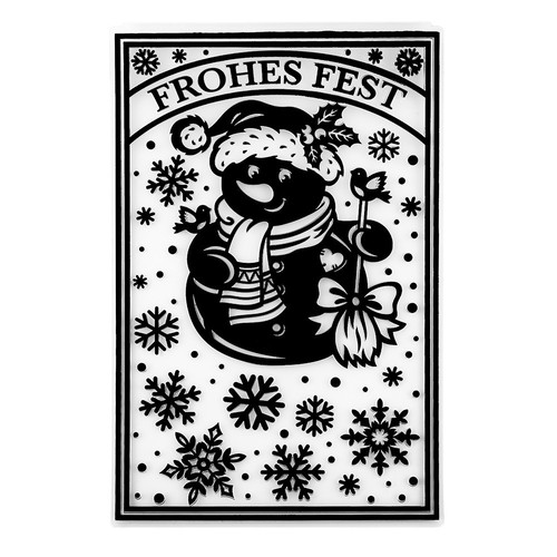 Prägeschablone frohes fest - prägeschablone,
