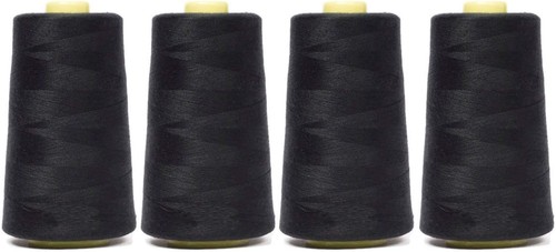 Konen overlockgarn schwarz - 4,