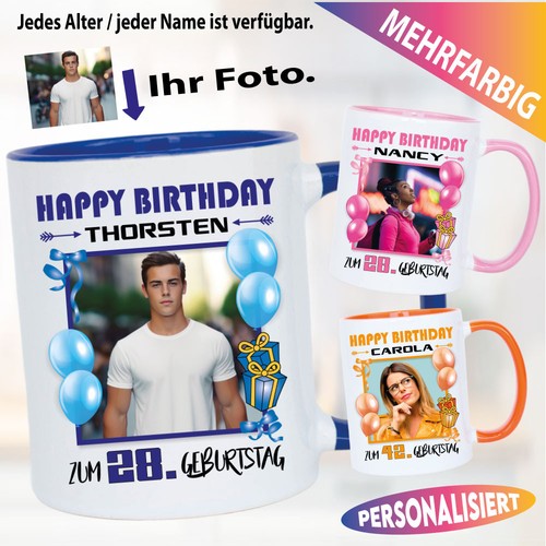 Fototasse geburtstag happy - fototasse,