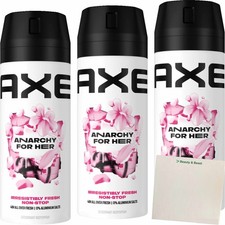 Axe Bodyspray Anarchy for Her 3er Pack 3x150ml Dose usy Block