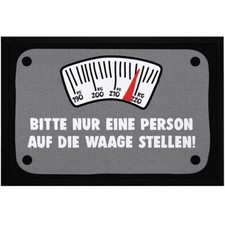 Fußmatte mit Spruch Bitte nur