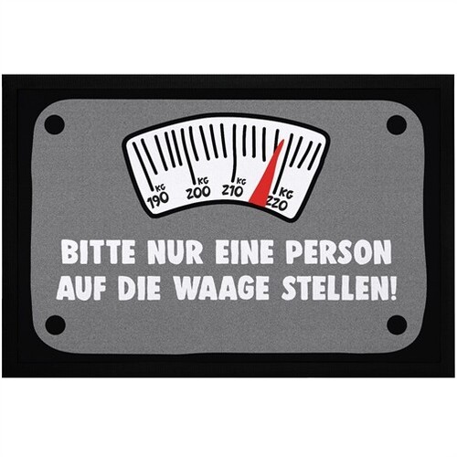 Fußmatte mit spruch - mit, nur
