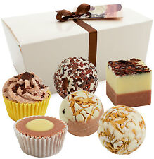 Badepralinen Set Chocolate Love 6 Schoko Badekugeln Vegan Geschenk für Frauen