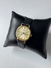 Pulsar Armbanduhr Vintage Quarz, Goldfarben, defekt für Bastler oder Ersatzteil