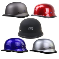 Motorradhelm Retro Rollerhelm Motorrad Halbschalen Helm Motorbike Helmet Rot