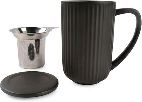 Teetasse mit sieb und - s&p,