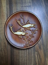 Vintage Retro Dekoteller / Wandteller Fische