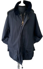 BARBOUR Beaufort XL dunkelblau mit Kapuze ungewachst unisex A96/JKT/2507727616