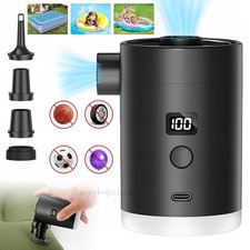 4000mAh Elektrische Luftpumpe Mini Pumpe Vakuumpumpe Akkupumpe für Luftmatratze.