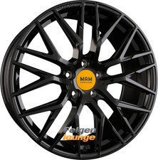 4x MAM MAM RS4 Black Painted (BP) 7x16 ET35 4x108 Alufelgen 16 Zoll