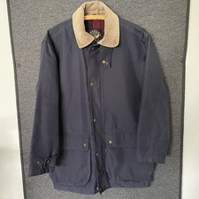 Aigle Jacke Herren Blau Größe XS Stehkragen Cord Warm Navy Blue Siehe Beschreib