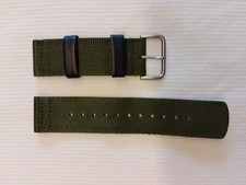 Casio Pro Trek Uhrenarmband 24mm | PRG-600YB Textil/Leder Mix grün