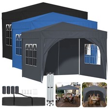 Faltpavillon 3x3m Pop-up Pavillon Wasserdicht Gardenpavillon Partyzelt UV Schutz