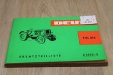 Deutz F4L 514 Ersatzteilliste