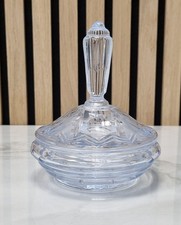 Kristall Glas Dose mit Deckel