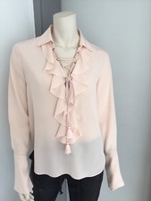 Original Tunika von Chloe Gr. 36, reine Seide, puder-rosa mit Kordel