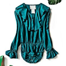 Damen Satin Seide Bluse Hemd