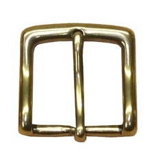 MASSIV MESSING Schnalle Gürtelschnalle nickelfrei messingfarbig Ø 30 mm Stabil