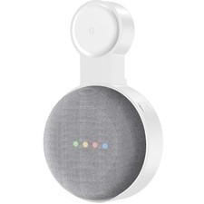 Wandhalterung für Google Home Mini Nest Mini 2nd Gen Weiß Kabelmanagement Bef...