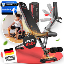 SPORTSCHMIEDE Hantelbank verstellbar, Trainingsbank, Schrägbank, Fitnessbank