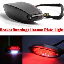 LED Rücklicht Mit Kennzeichenbeleuchtung E-Geprüft Universal Für Motorrad Quad