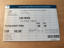 Altes Konzertticket von Lou