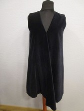 Cos Samt Kleid A-Linie V-Ausschnitt chic schwarz Gr.44 (Sch39-09)
