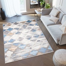 Teppich Kurzflor Beige Grau