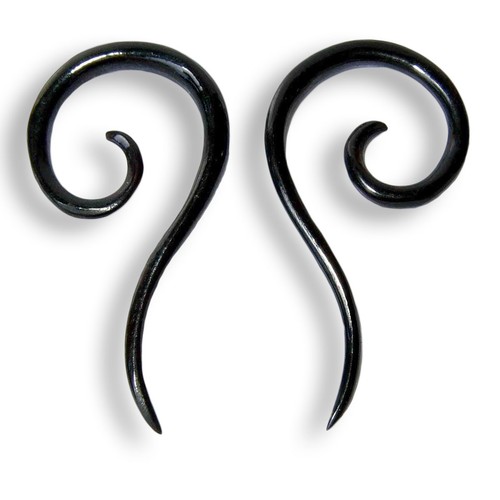Paar schwarze ohrringe - schwarze,