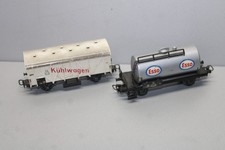 Märklin 2-Achser Kesselwagen Esso und Kühlwagen Spur H0 #M227