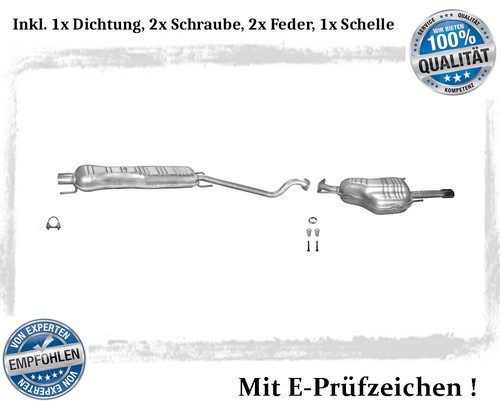 Auspuffanlage für opel - auspuffanlage,