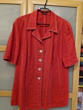 Elena Grunert, Bluse, Blusenjacke, in rot Gr. 48