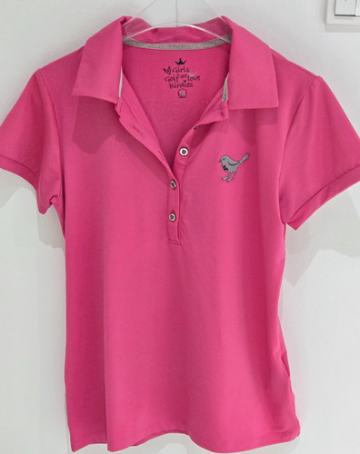 Girls golf shirt damen pink - golf,