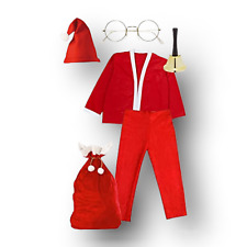 Nikolaus Weihnachtsmann Kostüm Santa Claus 6-Teilig one Size TK Gruppe B-Ware