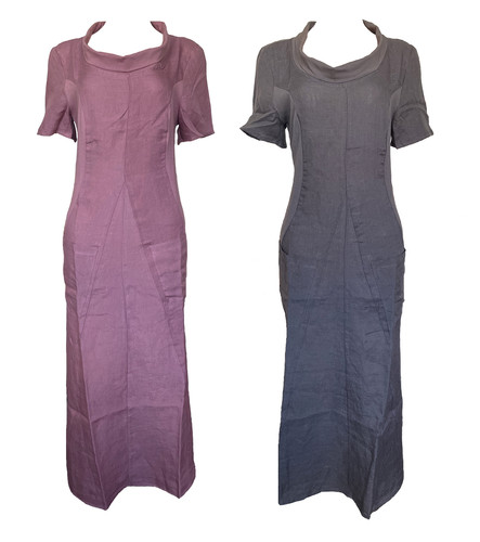 Damen leinenkleid lang - damen,