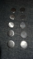 Magnet, 10 Magnete, 30 mm, für Magnettafel, Kühlschrank, 3 cm silber Büro, Küche