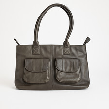 Loubs Hobo Bag Leder Khaki