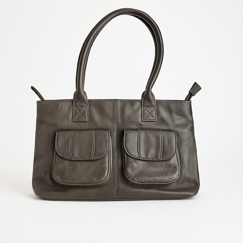 Loubs hobo bag leder khaki - loubs,
