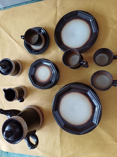Steingut kaffeegeschirr - kaffeegeschirr, 6