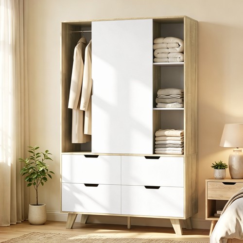 Homcom kleiderschrank mit - homcom,