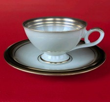 1949-1956 Schirnding Bavaria Sammeltasse Mokka Mocca Gold Schwarz Espresso Tasse