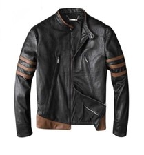 HERRENJACKE SCHWARZ ECHTLEDER