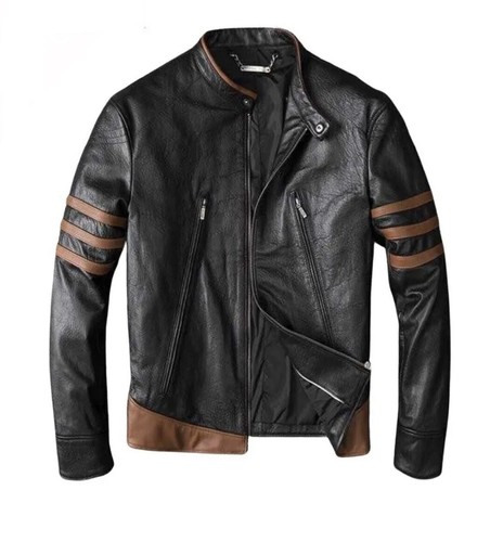 Herrenjacke schwarz echtleder - schwarz,