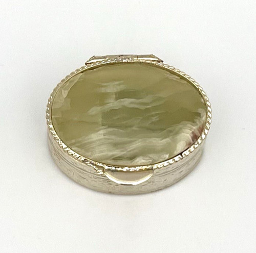 Vintage pillendose onyx marmor - pillendose,
