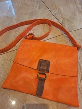 Handtasche Damentasche Leder orange braun neuwertig