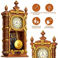 Vintage Pendeluhr Bausatz 751 Teile Klassisches Modell mit Schwingmechanik Deko