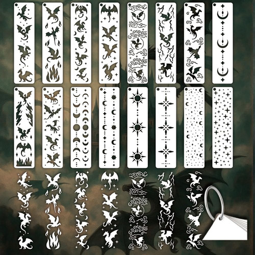 Wand schablonen set motive - wand, 16