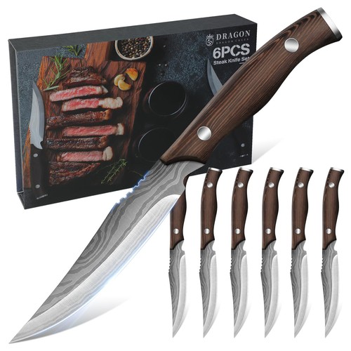 Edelstahl steakmesser set - steakmesser,