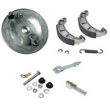 Bremsschild hinten komplett